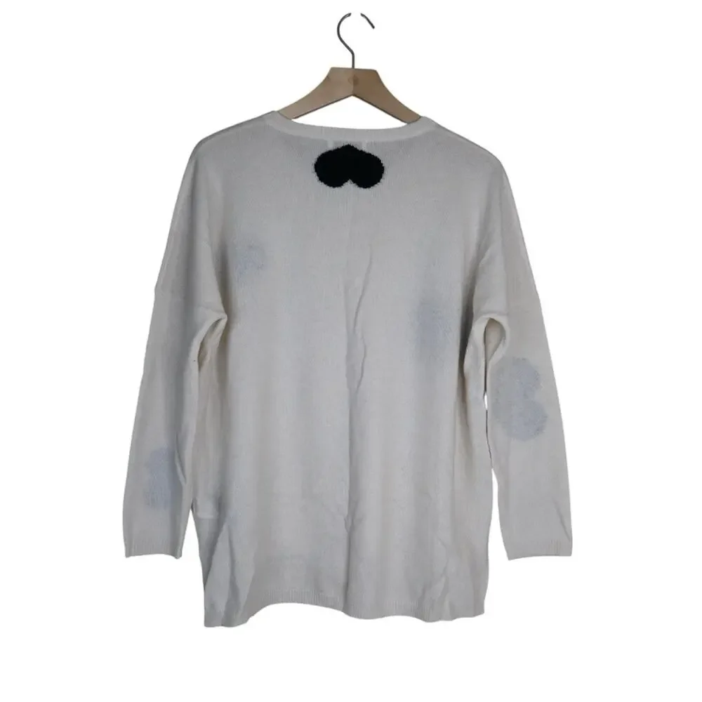 Scott & Scott London Womens M Rhinestone Embellished Cashmere Sweater